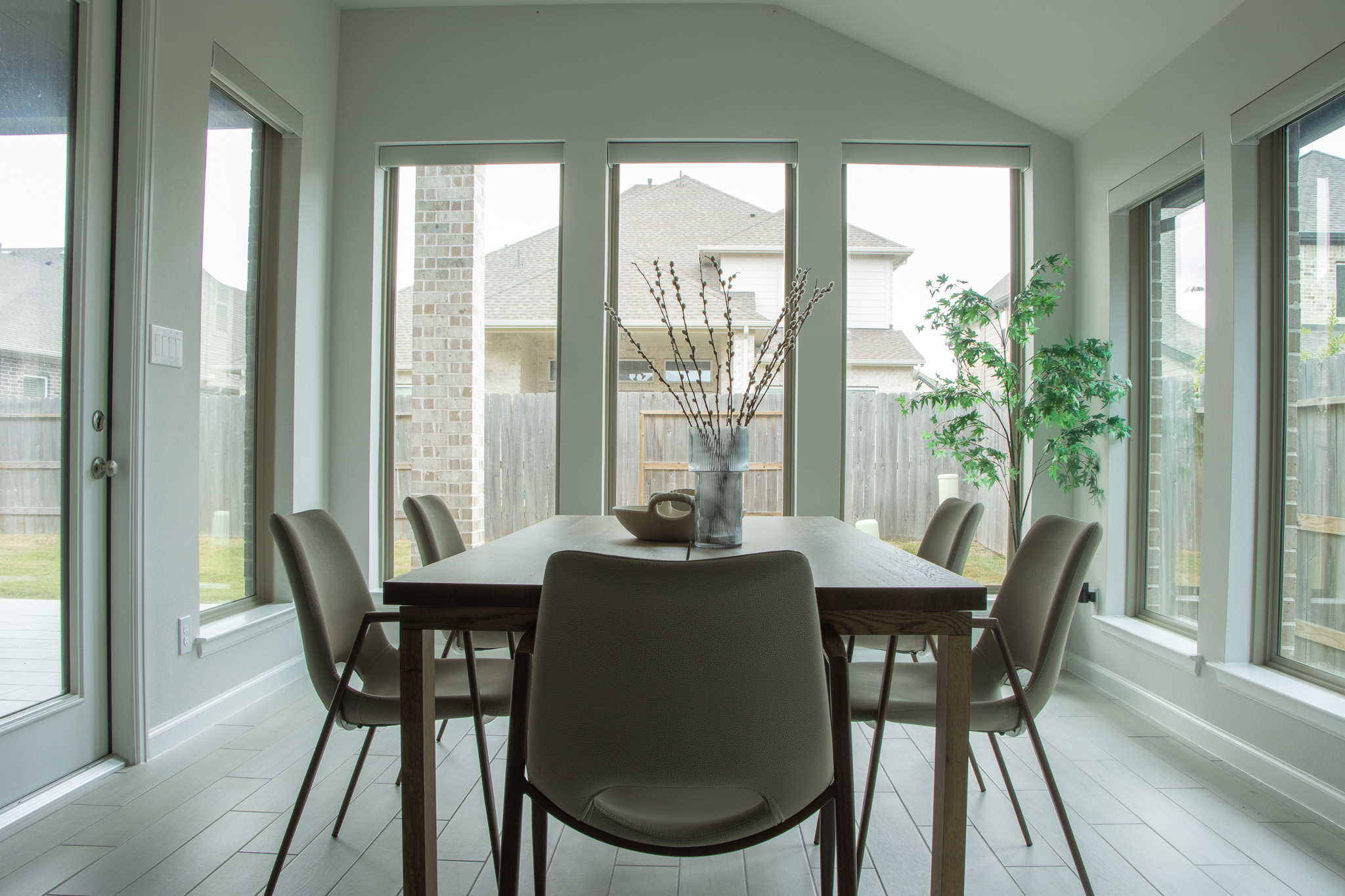 Dining space with elegant details