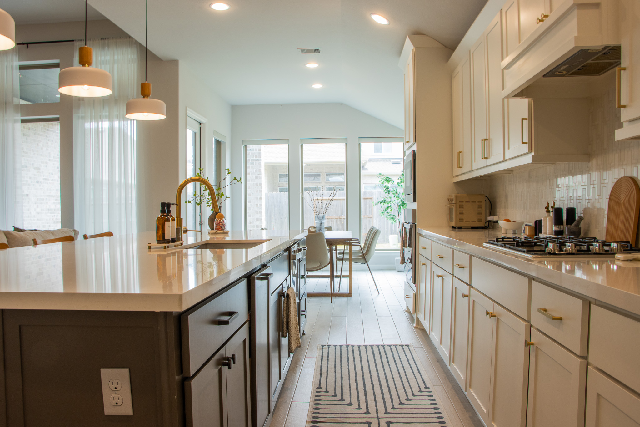 Kitchen with modern amenities